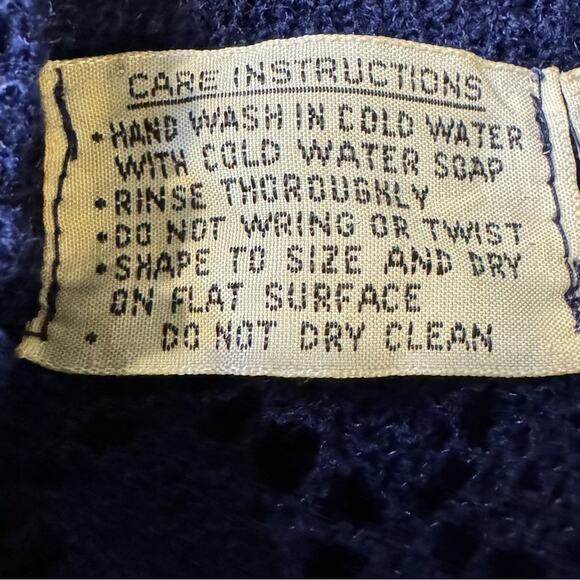 Vintage Zado Size Medium Crocheted Button Front Cardigan Sweater Korea - Picture 7 of 7